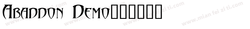 Abaddon Demo字体转换